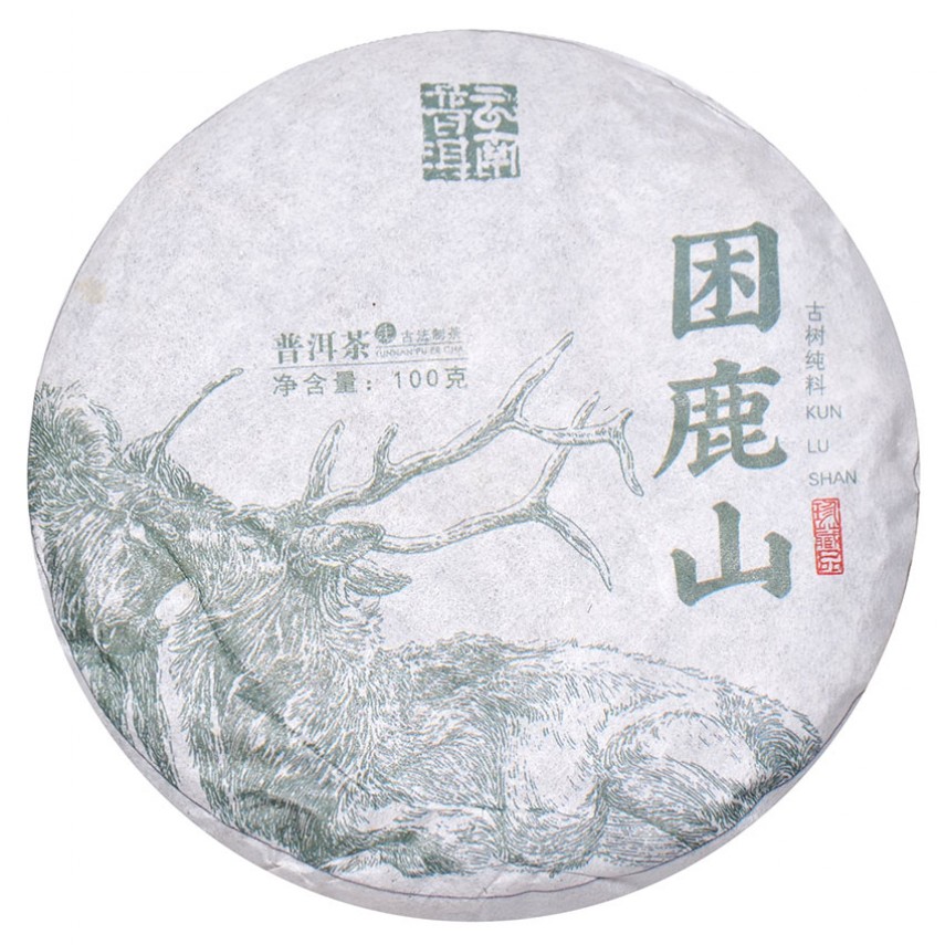 Чай Пуер Шен «Кунь Лу Шань - Гора Сонних оленів», 100 грамів, 2021 рік