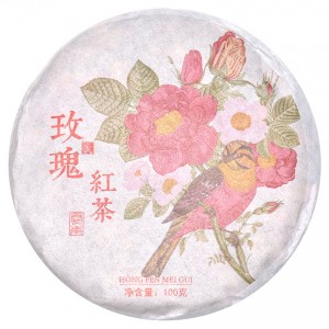 Чай пуер Шу "Хонг Фен Мей Гуй", 100 грам, 2022г