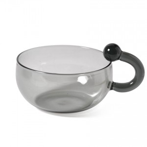 Стеклянная чашка «Дымчатая капля», 150 мл