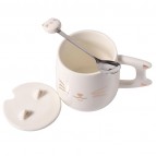 Керамічна чашка «Білий котик», 400 мл