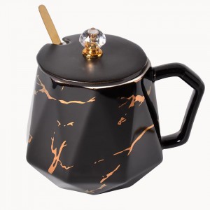 Керамическая чашка «Чёрный обсидиан», 400 мл