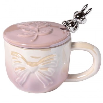 Чашка керамическая «Пурпурный бант», 400 мл