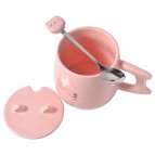 Керамическая чашка «Розовый котик», 400 мл