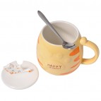 Керамическая чашка «Рыжий кот», 400 мл