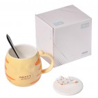 Керамическая чашка «Рыжий кот», 400 мл