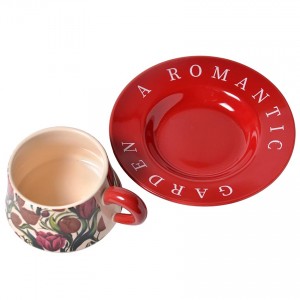 Чайна пара из керамики «Сад тюльпанов», 260 мл