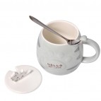 Керамическая чашка «Серый кот», 400 мл