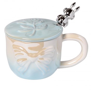 Чашка керамическая «Синий бант», 400 мл