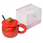 Керамическая чашка «Сладкая клубника», 400 мл