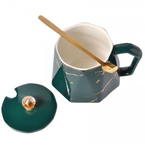 Керамическая чашка «Зелёный нефрит», 400 мл